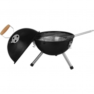 Grill 12", okr�g�y z pokrywk� i n�kami (V8667-03)