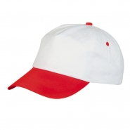 Czapka z daszkiem i zapi�ciem na rzep, 5 paneli (V7065-52)