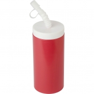 Bidon, butelka 500 ml z bia�ym wieczkiem i sk�adan� s�omk� z zamkni�ciem (V8645-05)