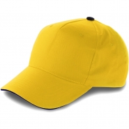 Czapka z daszkiem i zapi�ciem na rzep, 5 paneli (V7021-08)