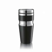 Kubek 350 ml, podw�jne �cianki ze stali nierdzewnej, szczelna pokrywka z zamkni�ciem (V4697-03)
