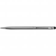 Elegancki d�ugopis z matowym korpusem i gumow� ko�c�wk� do obs�ugi ekran�w dotykowych (V3183-32)