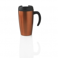 Kubek 400 ml ze szczelnym zamkni�ciem, stal nierdzewna na zewn�trz, wn�trze z PP (V4132-07)