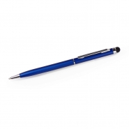 Elegancki d�ugopis z matowym korpusem i gumow� ko�c�wk� do obs�ugi ekran�w dotykowych (V3183-11)
