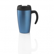 Kubek 400 ml ze szczelnym zamkni�ciem, stal nierdzewna na zewn�trz, wn�trze z PP (V4132-11)