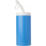 Bidon, butelka 500 ml z bia�ym wieczkiem i sk�adan� s�omk� z zamkni�ciem (V8645-23)