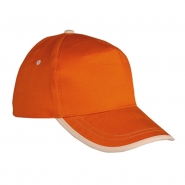Czapka z paskiem wok� daszka i zapi�ciem na rzep, 5 paneli (V7066-07)