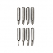 Zestaw w pude�ku: �rubokr�t z 8 wymiennymi ko�c�wkami i latarka kieszonkowa 3 LED, brelok (V5091-19)